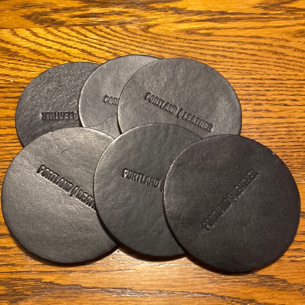 Portland Leather Coasters